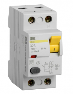 УЗО ВД1-63 2Р 32А 30мА тип AC IEK MDV10-2-032-030 &mdash; Multielectrika