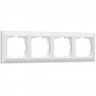 Рамка из пластика на 4 поста Fiore белый W0042201