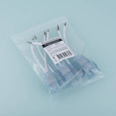 Коннектор односторонний гибкий для светодиодной ленты Premium мультибелая LS013 220V 2835 (10 шт.) PSL-09 &mdash; Multielectrika