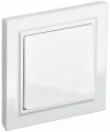 Выключатель одноклавишный 10А в сборе IEK Brite ВСР10-1-0-БрБ белый фото 1 — Multielectrika