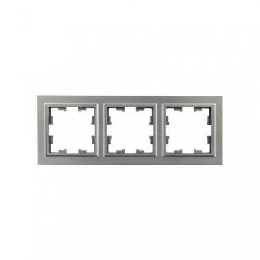 Рамка на 3 поста IEK Brite РУ-3-БрС сталь — Multielectrika