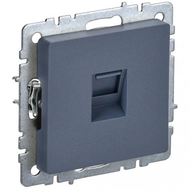 Розетка компьютерная RJ45 кат.6 IEK Brite РК11-БрМ маренго — Multielectrika