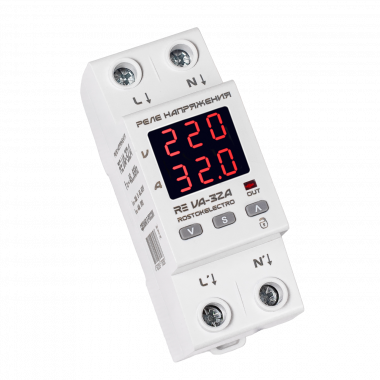 Реле напряжения c контролем тока DigiTOP RE VA-32A — Multielectrika