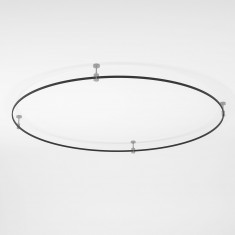 Esthetic Magnetic Шинопровод Round черный Ø1800 85218/00 &mdash; Multielectrika