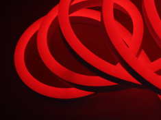 NE-2180-220-6-R-65, неоновая лента 220В, SMD2835, 120 led/m,  6W/m, красная &mdash; Multielectrika