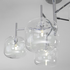 Потолочная люстра со стеклянными плафонами 70128/5 хром &mdash; Multielectrika