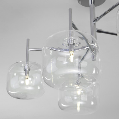 Потолочная люстра со стеклянными плафонами 70128/5 хром — Multielectrika