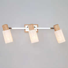 Настенный светильник 20029/3 хром / светлое дерево &mdash; Multielectrika