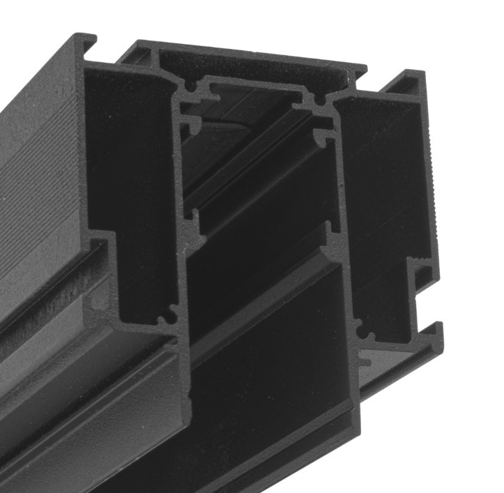 SY-LINK-IZI-2.5-BL, шинопровод встраиваемый в натяжной потолок, 48В, черный, 2,5м		 фото 1 — Multielectrika