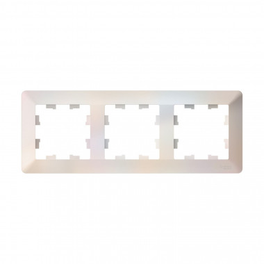 Рамка на 3 поста Systeme Electric AtlasDesign Air жемчуг — Multielectrika