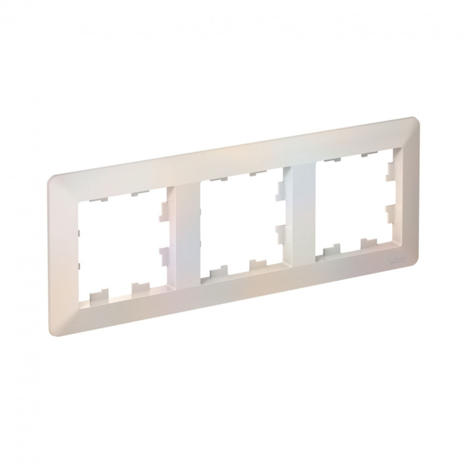 Рамка на 3 поста Systeme Electric AtlasDesign Air жемчуг фото 1 — Multielectrika