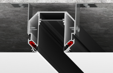 Трек SY в натяжной потолок, черный PCB Серебро SY-CL-1-BL, 1 метр — Multielectrika