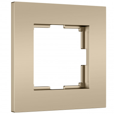 W0012911/ Рамка на 1 пост Slab (шампань софт) W0012911 &mdash; Multielectrika