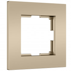 W0012911/ Рамка на 1 пост Slab (шампань софт) W0012911 &mdash; Multielectrika