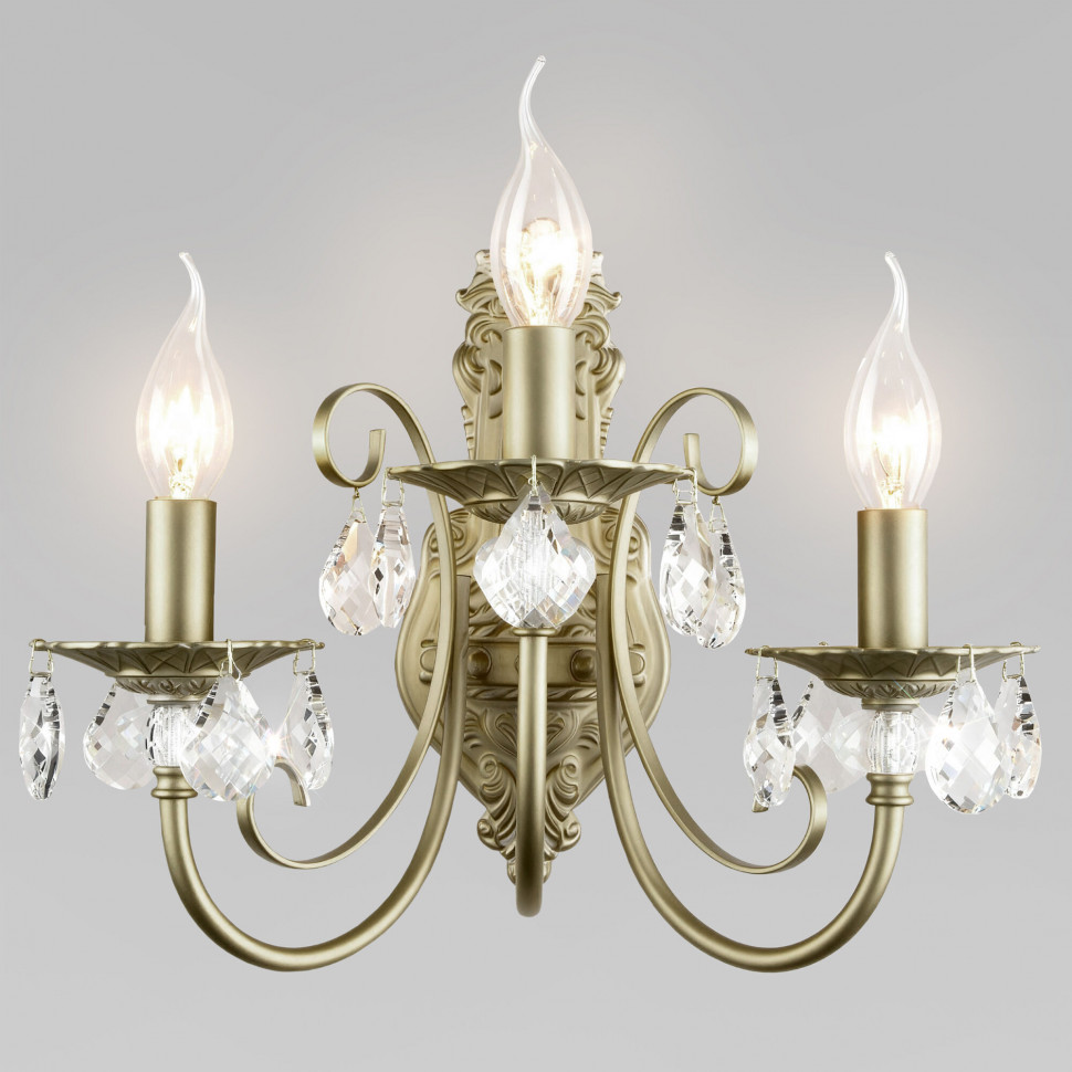 Настенный светильник с хрусталем 3305/3 фото 1 &mdash; Multielectrika