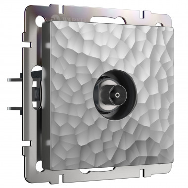 ТВ-розетка оконечная (Hammaer серебряный) W1283006 &mdash; Multielectrika