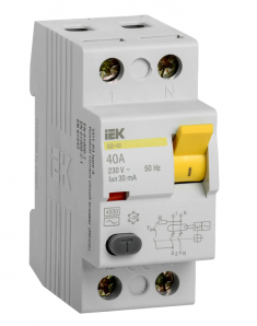 УЗО ВД1-63 2Р 40А 30мА тип AC IEK MDV10-2-040-030 &mdash; Multielectrika