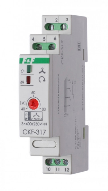 Реле контроля наличия, асимметрии фаз и чередования фаз CKF-317 — Multielectrika