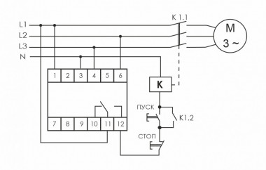 Реле контроля наличия, асимметрии фаз и чередования фаз CKF-317 — Multielectrika