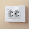 Рамка для двойной розетки (белый) W0082301 фото 2 — Multielectrika