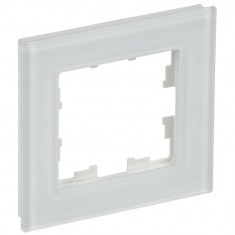 Рамка на 1 пост IEK Brite РУ-1-2-Бр стекло белый матовый &mdash; Multielectrika
