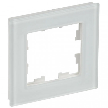 Рамка на 1 пост IEK Brite РУ-1-2-Бр стекло белый матовый — Multielectrika