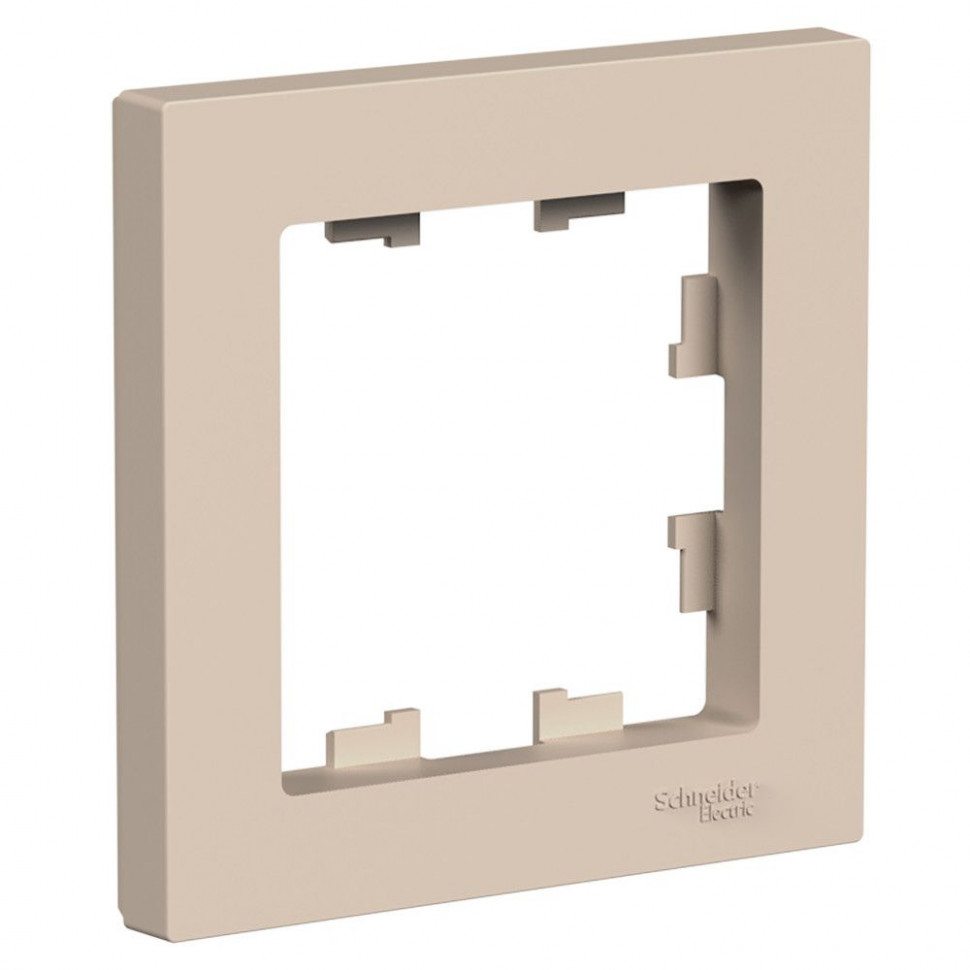 Рамка на 1 пост Systeme Electric AtlasDesign, песочный фото 1 — Multielectrika