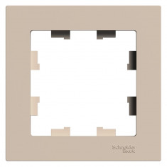 Рамка на 1 пост Systeme Electric AtlasDesign, песочный &mdash; Multielectrika