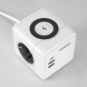 Розеточный блок 3-местный + 3×USB + беспроводная зарядка W6513501