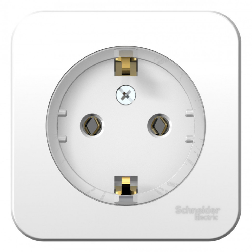Розетка силовая, компакт Systeme Electric Blanca без шторок, с изолир. пластиной, белая 16А фото 1 — Multielectrika