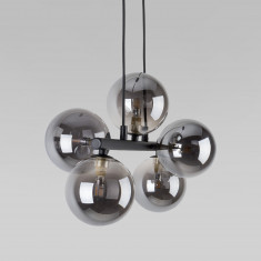 Подвесной светильник со стеклянными плафонами 6707 Estera Black &mdash; Multielectrika