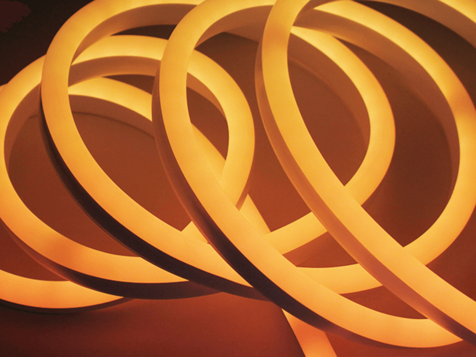 NE-2180-220-6-O-65, неоновая лента 220В, SMD2835, 120 led/m,  6W/m, оранжевая фото 1 — Multielectrika