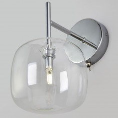 Настенный светильник со стеклянным плафоном 70128/1 хром &mdash; Multielectrika