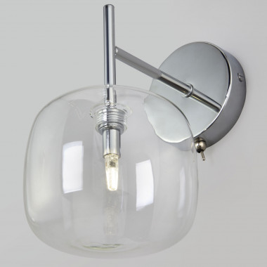 Настенный светильник со стеклянным плафоном 70128/1 хром — Multielectrika