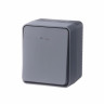 Выключатель 1-клавишный 10 АХ с подсветкой Schneider Electric AtlasDesign Profi54, антрацит ATN544013