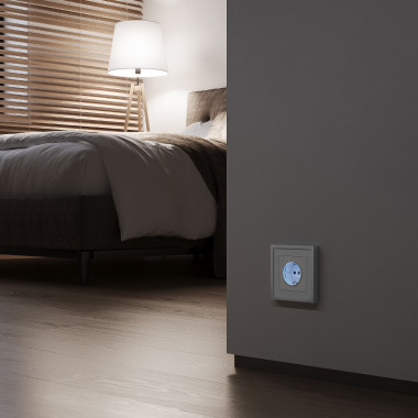 Розетка с подсветкой (белый матовый) W1171461 — Multielectrika