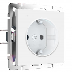 Розетка с подсветкой W (белый матовый) W1171461 &mdash; Multielectrika
