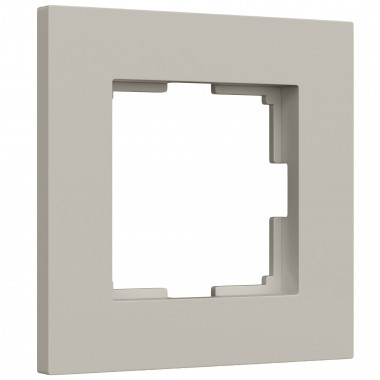 W0012917/ Рамка на 1 пост Slab (дымчатый софт) W0012917 &mdash; Multielectrika