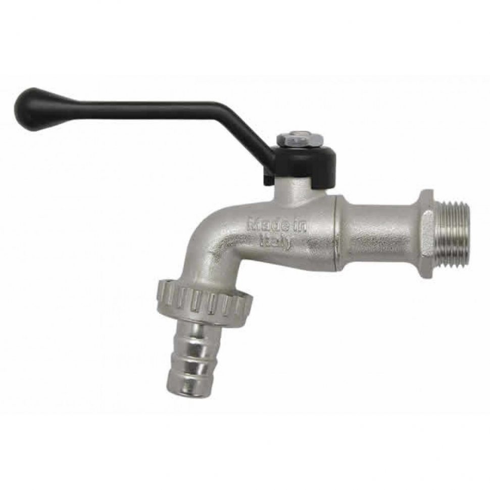 689 серия, Кран со сливным штуцером Bugatti НР 3/4" (ручка) фото 1 &mdash; Multielectrika