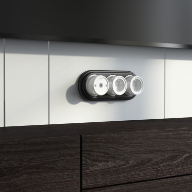 Рамка на 3 поста венге W0035226 &mdash; Multielectrika