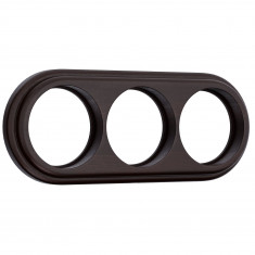 Рамка на 3 поста венге W0035226 &mdash; Multielectrika