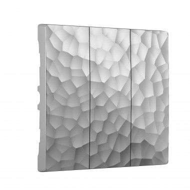 Набор клавиш для выключателя трехклавишного (Hammaer серебряный) W1239006 &mdash; Multielectrika