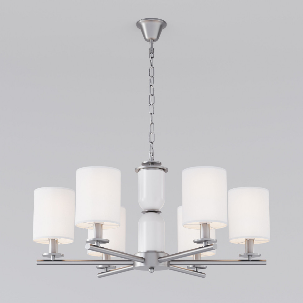 Умная подвесная люстра 60146/6 никель фото 1 — Multielectrika