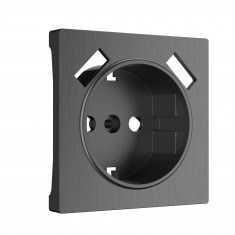 Накладка для розетки USB (графит рифленый) W1179504 &mdash; Multielectrika