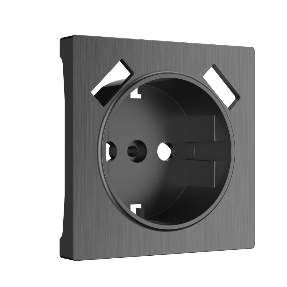 Накладка для розетки USB (графит рифленый) W1179504 фото 1 &mdash; Multielectrika
