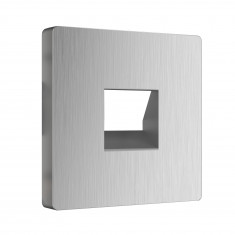 Накладка для RJ11 (серебряный рифленый) WL09-RJ-11-CP &mdash; Multielectrika