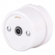 ТВ розетка белая ретро WL18-02-05 &mdash; Multielectrika