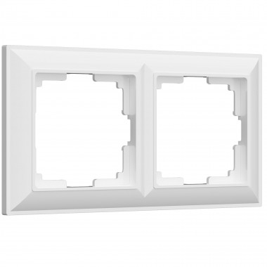 Рамка из пластика на 2 поста Fiore белый W0022201 — Multielectrika