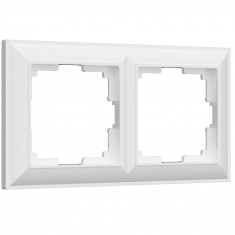 Рамка из пластика на 2 поста Fiore белый W0022201 &mdash; Multielectrika