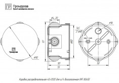 Коробка распределительная Промрукав 90х55 для открытой установки &mdash; Multielectrika